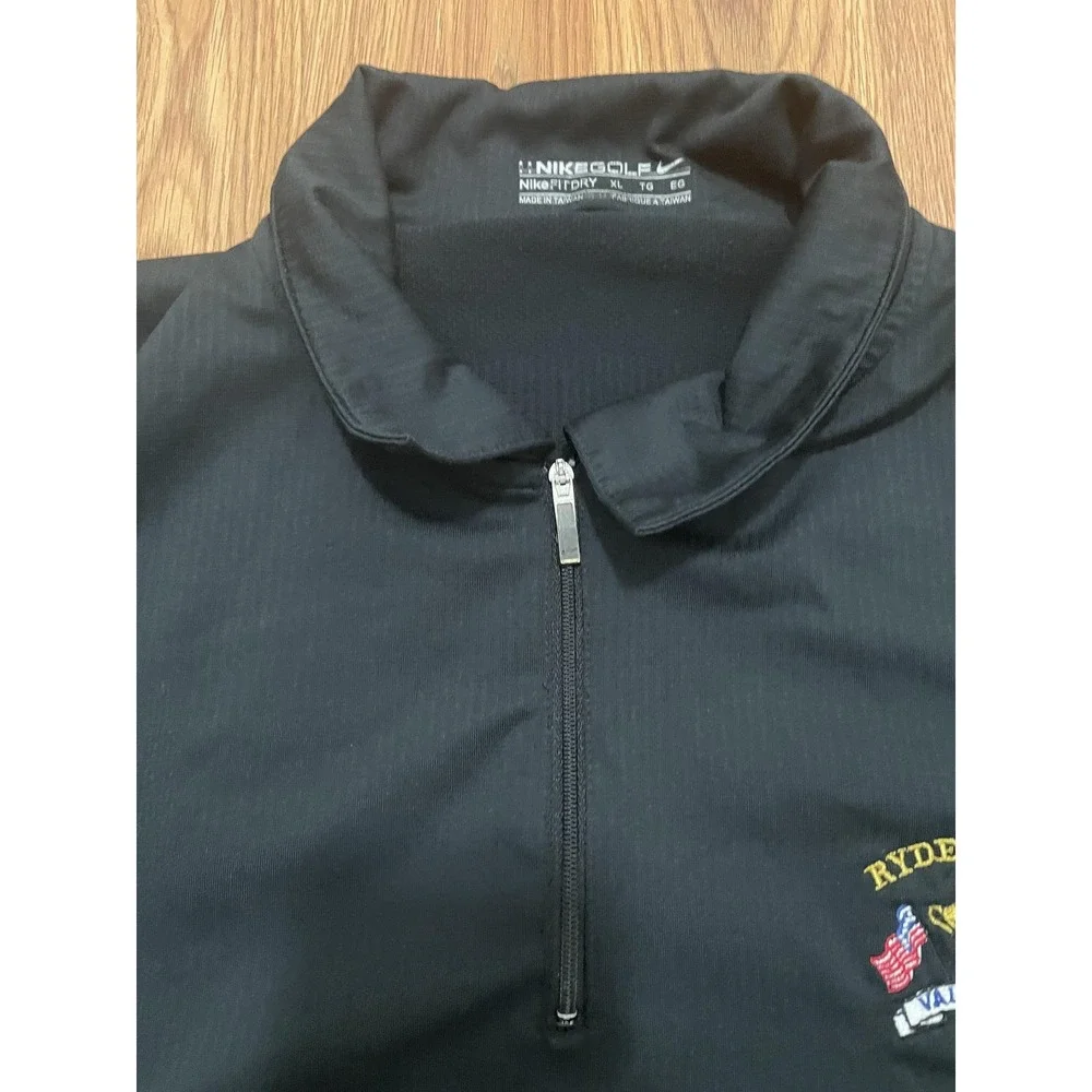 Ryder Cup 2008 Valhalla Nike Quarter Zip Mens XL Dri Fit Black